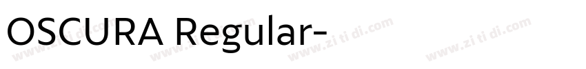 OSCURA Regular字体转换